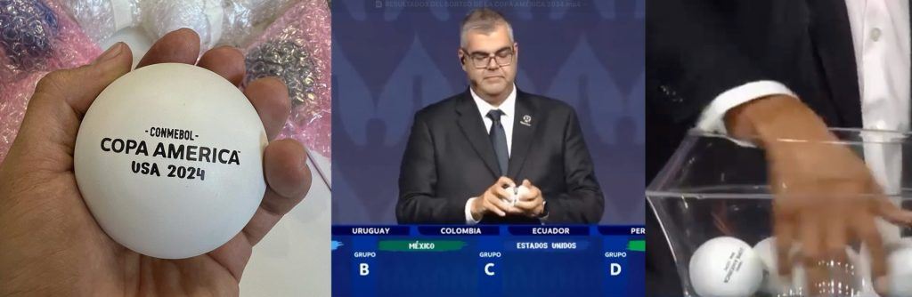 Bolas del sorteo de la Copa América impresas en 3D
