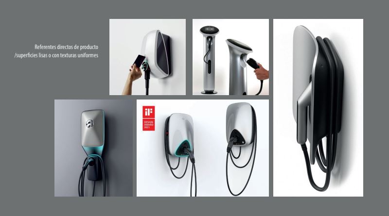 Moodboard para el diseño del cargador de autos eléctricos