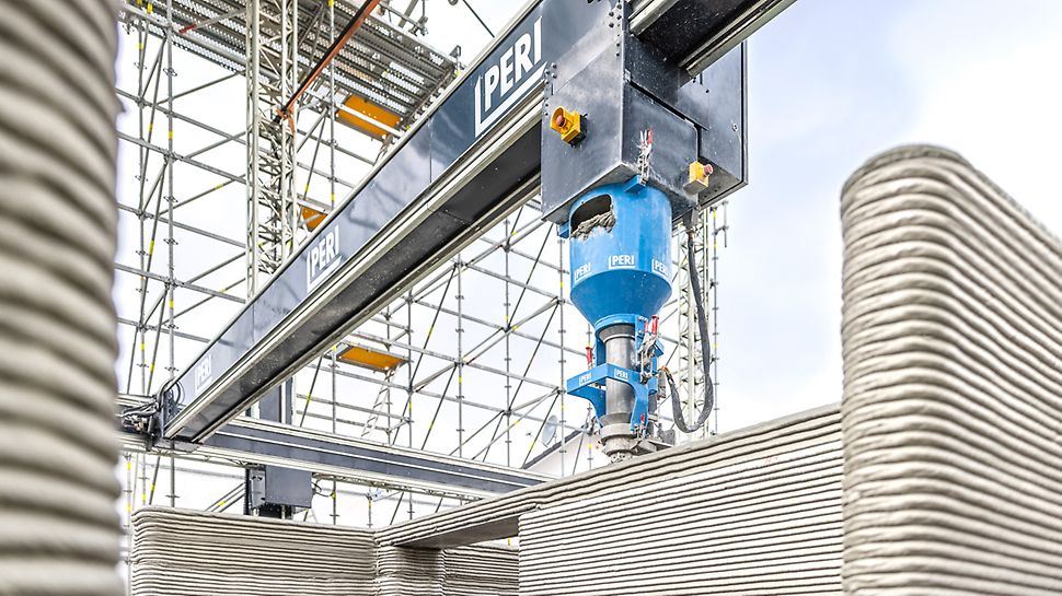 Construcción de una casa con impresión 3D de hormigón