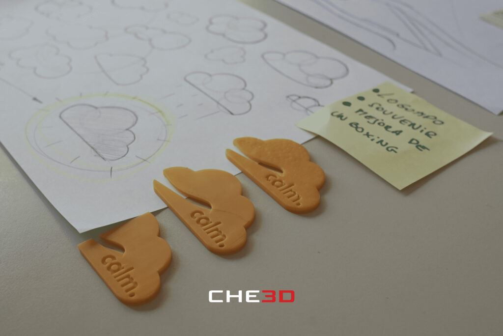 Prototipos impresos en 3D del abridor de Calm